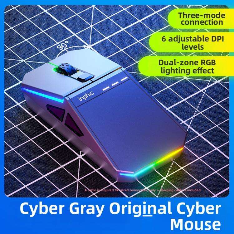 Mouse wireless INPHIC YC-CYBER tri-mode fino a 12800 DPI