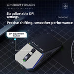 Inphic YC-CYBER Cyberpunk Wireless Mouse, Tri-Mode Bluetooth 5.0 & Wired Gaming Mouse with Rechargeable Battery, YC-CYBER