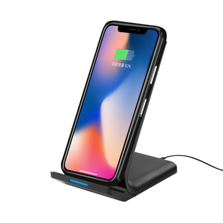 Caricatore wireless verticale 10W R2 nero per smartphone - immagine 2