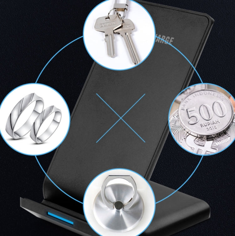 Caricatore wireless verticale 10W R2 nero per smartphone - immagine 6