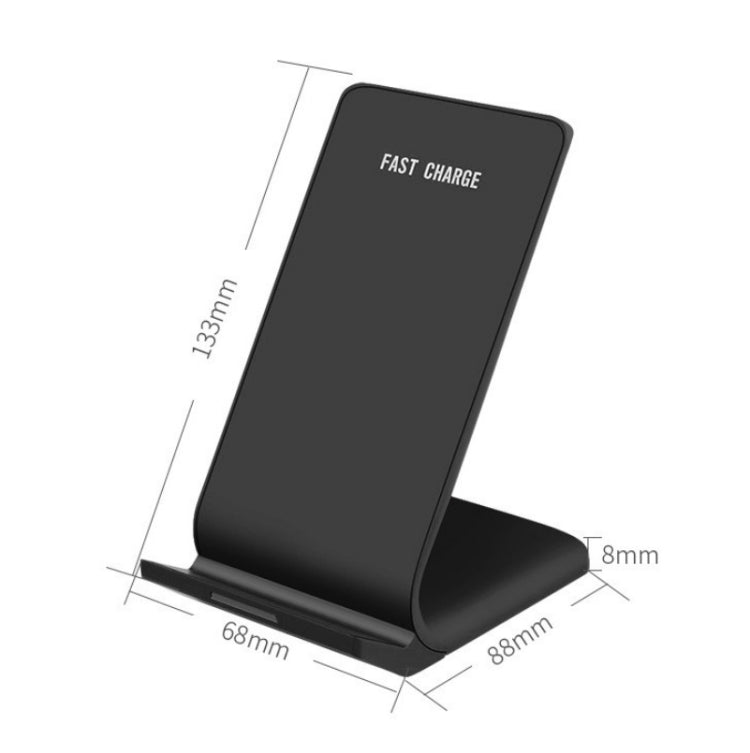 Caricatore wireless verticale 10W R2 nero per smartphone - immagine 7