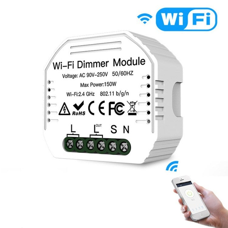 Dimmer WiFi nascosto per interruttore tradizionale a pulsante
