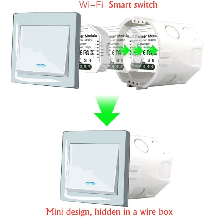 Dimmer WiFi nascosto per interruttore tradizionale a pulsante - immagine 3