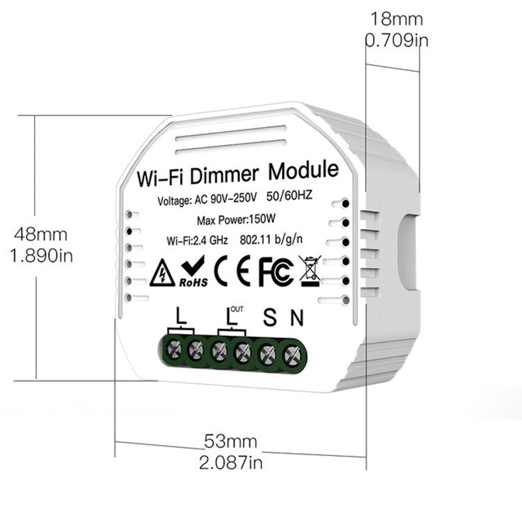 Dimmer WiFi nascosto per interruttore tradizionale a pulsante - immagine 8