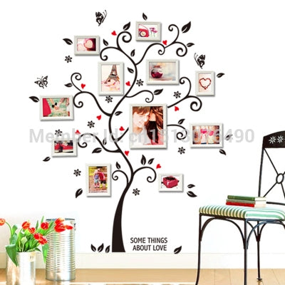 Adesivo murale 3D albero foto in PVC 46x5 cm