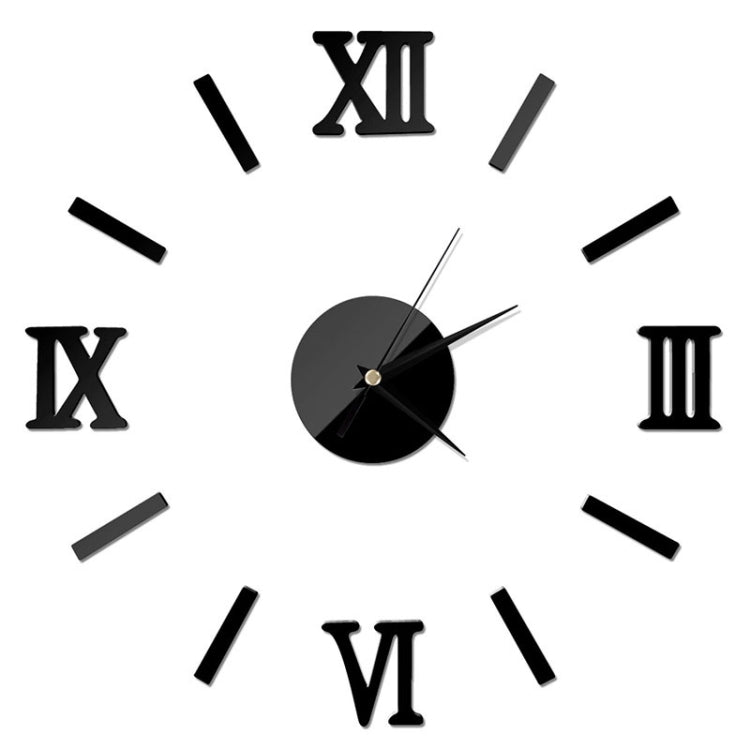 Adesivo da parete 3D effetto specchio per orologio romano