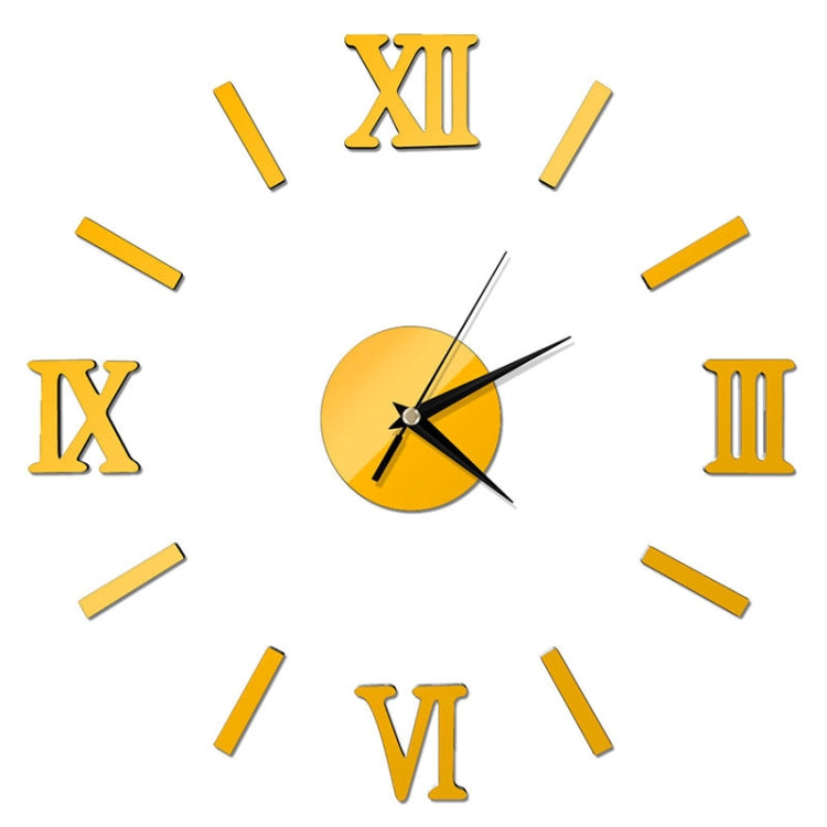 Adesivo da parete 3D effetto specchio per orologio romano