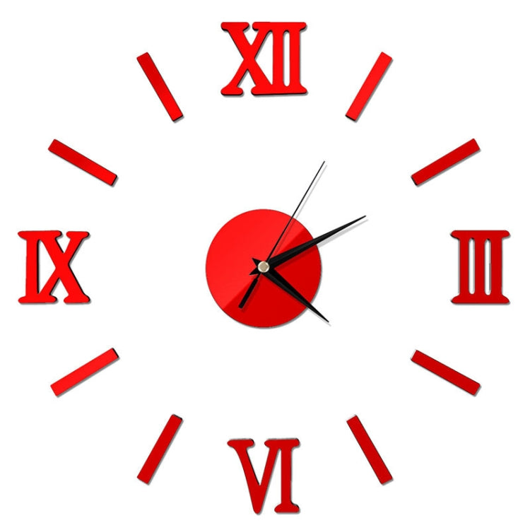 Adesivo da parete 3D effetto specchio per orologio romano