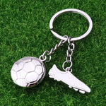 Portachiavi con scarpa da calcio in metallo 2 pezzi