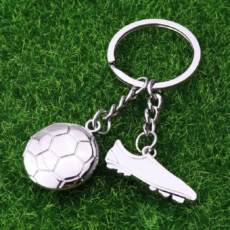 Portachiavi con scarpa da calcio in metallo 2 pezzi