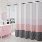 Tenda da bagno impermeabile con motivo geometrico