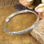 Braccialetto donna in argento tibetano vintage 6 cm