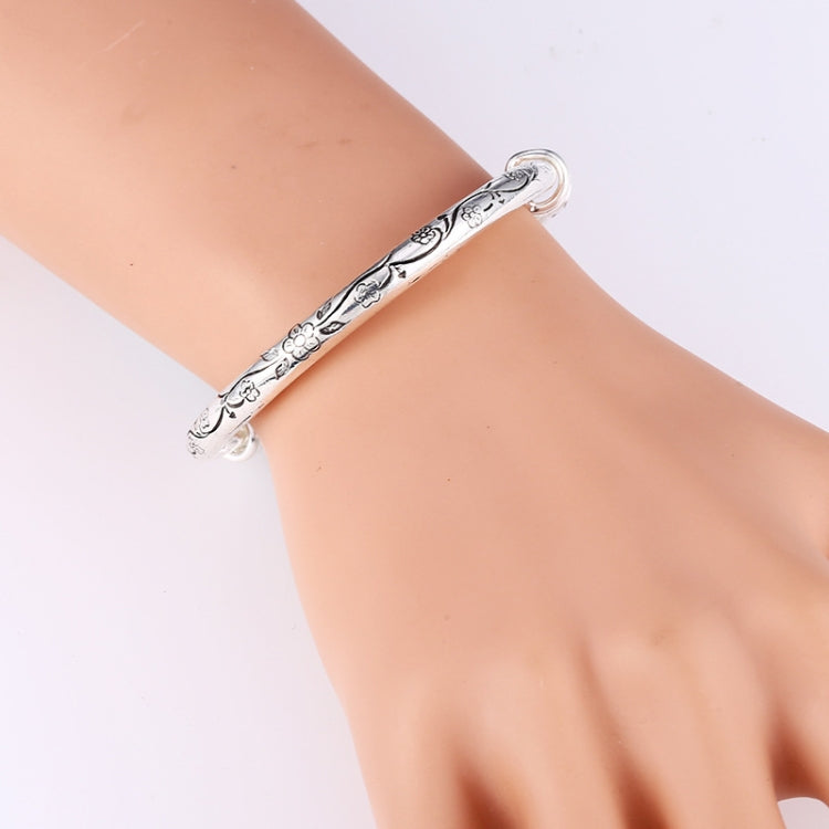 Braccialetto donna in argento tibetano vintage 6 cm