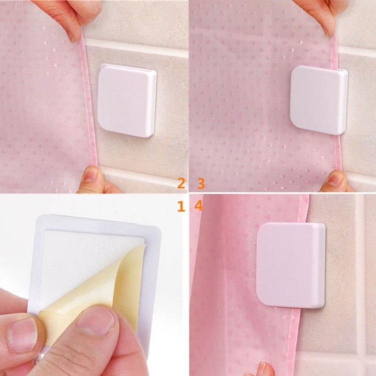 Clip per tenda da doccia in plastica 2 pezzi