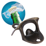 Apribottiglie vintage da parete in metallo 2 pezzi