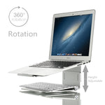 Supporto laptop in lega di alluminio regolabile 10-17"