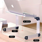 Supporto pieghevole in lega di alluminio per laptop 11-17"