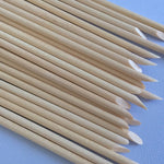 Set 3 bastoncini in legno per manicure