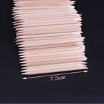 Set 3 bastoncini in legno per manicure