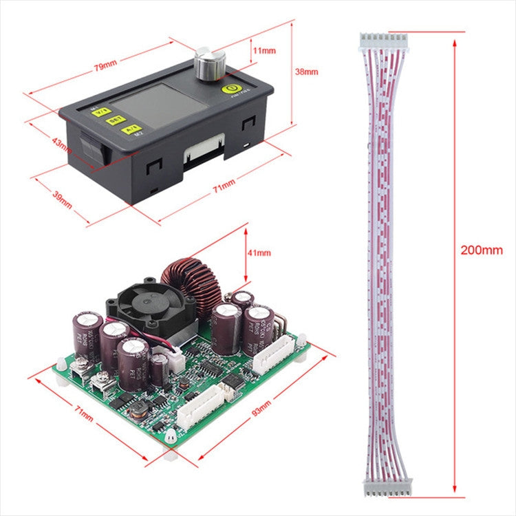 Modulo alimentazione buck DC DPS5020 regolabile 50 V 20 A con LCD - immagine 4