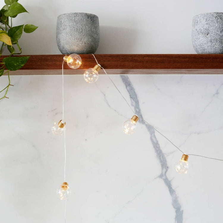 Stringa luminosa 4m 10 LED lampadine G45 filo di rame