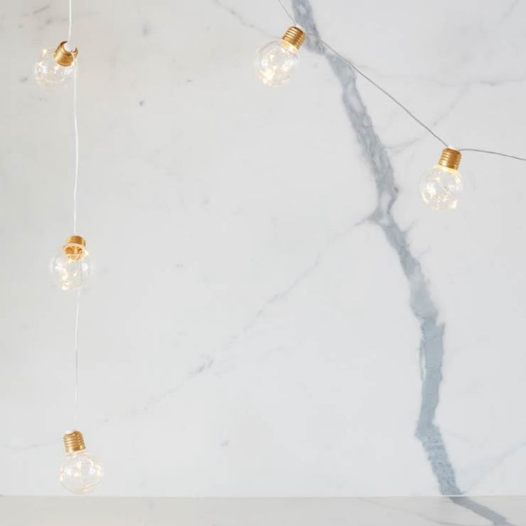 Stringa luminosa 4m 10 LED lampadine G45 filo di rame