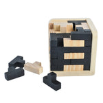 Puzzle 3D creativo Luban in legno 8x8x8 cm