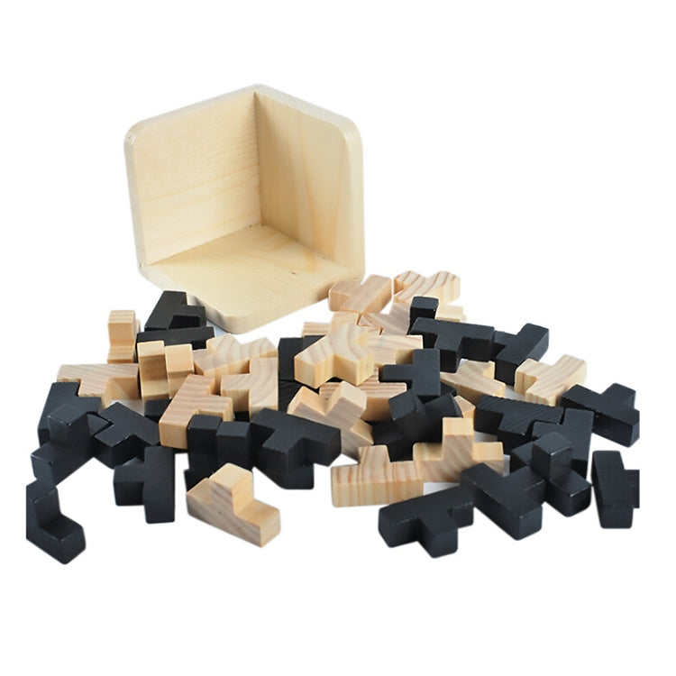 Puzzle 3D creativo Luban in legno 8x8x8 cm