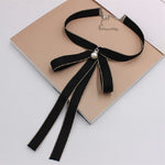 Papillon da donna con nodo a fiocco in nastro 16cm