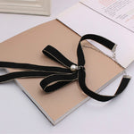 Papillon da donna con nodo a fiocco in nastro 16cm