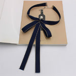 Papillon da donna con nodo a fiocco in nastro 16cm
