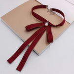 Papillon da donna con nodo a fiocco in nastro 16cm