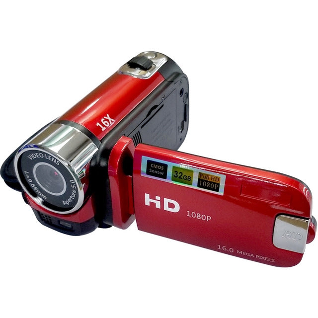 Videocamera DV HD con zoom digitale 16X e 16 MP
