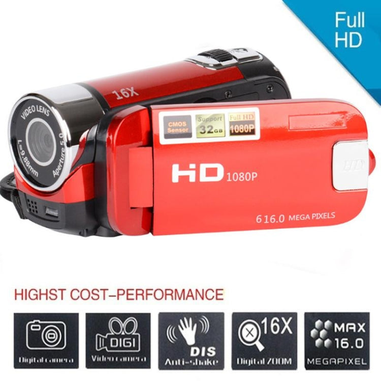 Videocamera DV HD con zoom digitale 16X e 16 MP