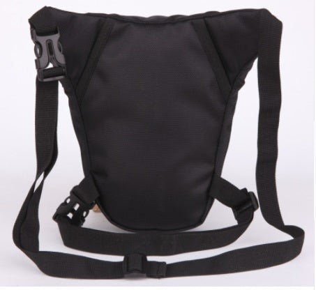 Borsa da gamba Motocross nera in poliestere