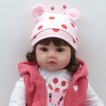 Bambola realistica in silicone 46 cm per bambina