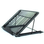 Supporto ventilato regolabile in rete metallica per laptop