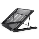 Supporto ventilato regolabile in rete metallica per laptop