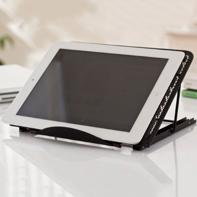 Supporto ventilato regolabile in rete metallica per laptop