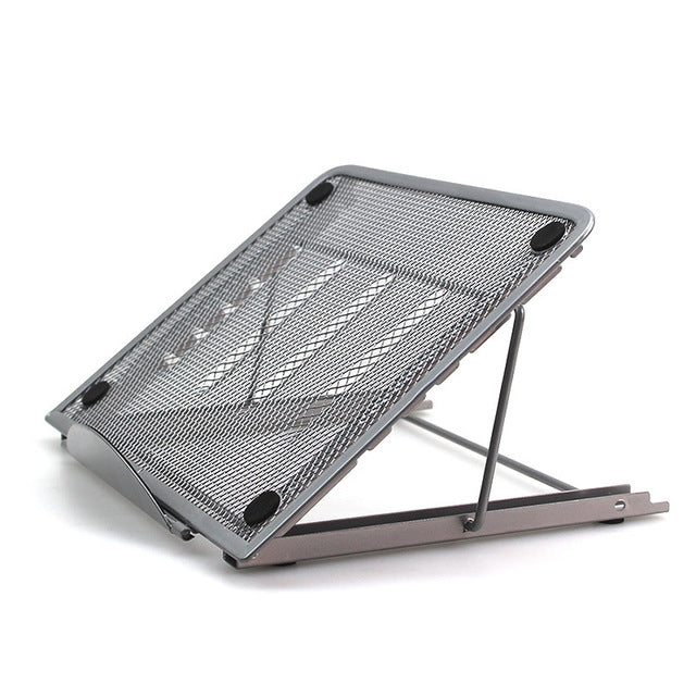 Supporto ventilato regolabile in rete metallica per laptop