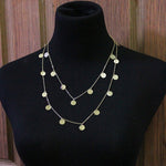 Collana lunga da donna in lega con catena estensibile