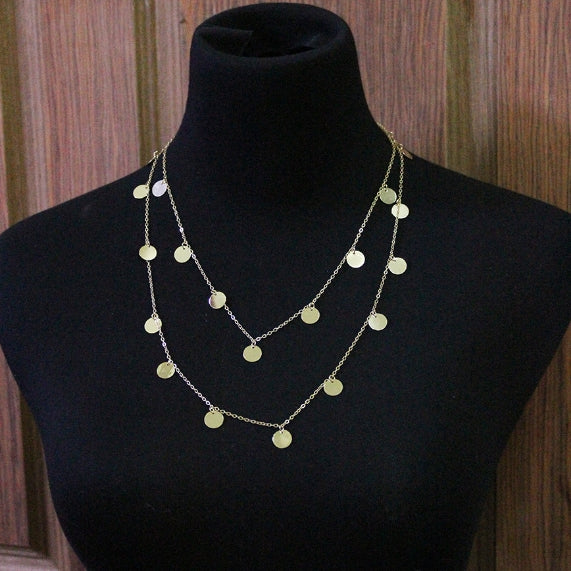 Collana lunga da donna in lega con catena estensibile