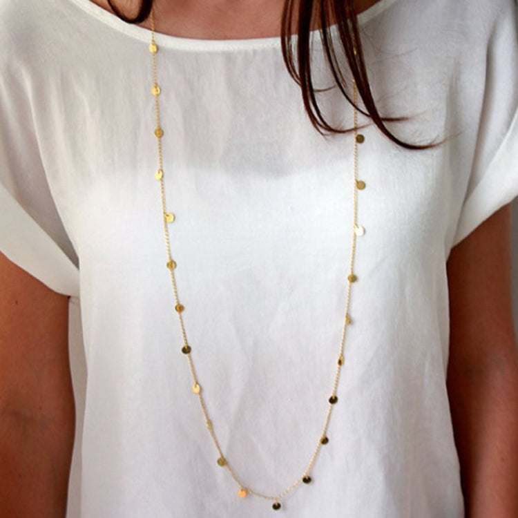 Collana lunga da donna in lega con catena estensibile