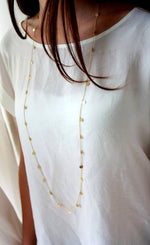 Collana lunga da donna in lega con catena estensibile