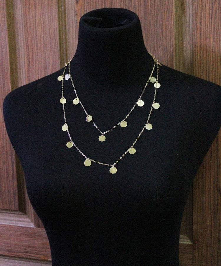 Collana lunga da donna in lega con catena estensibile
