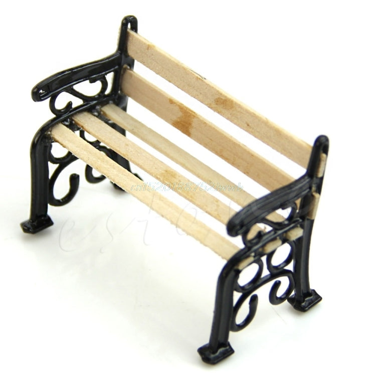 Set 3 panchine in legno per casa delle bambole