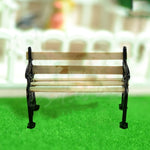 Set 3 panchine in legno per casa delle bambole