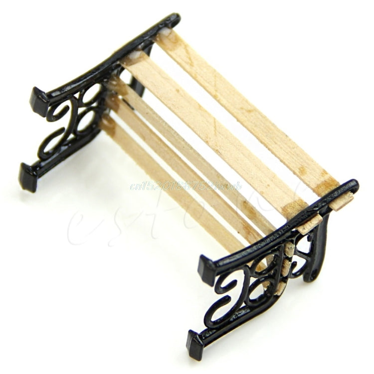 Set 3 panchine in legno per casa delle bambole