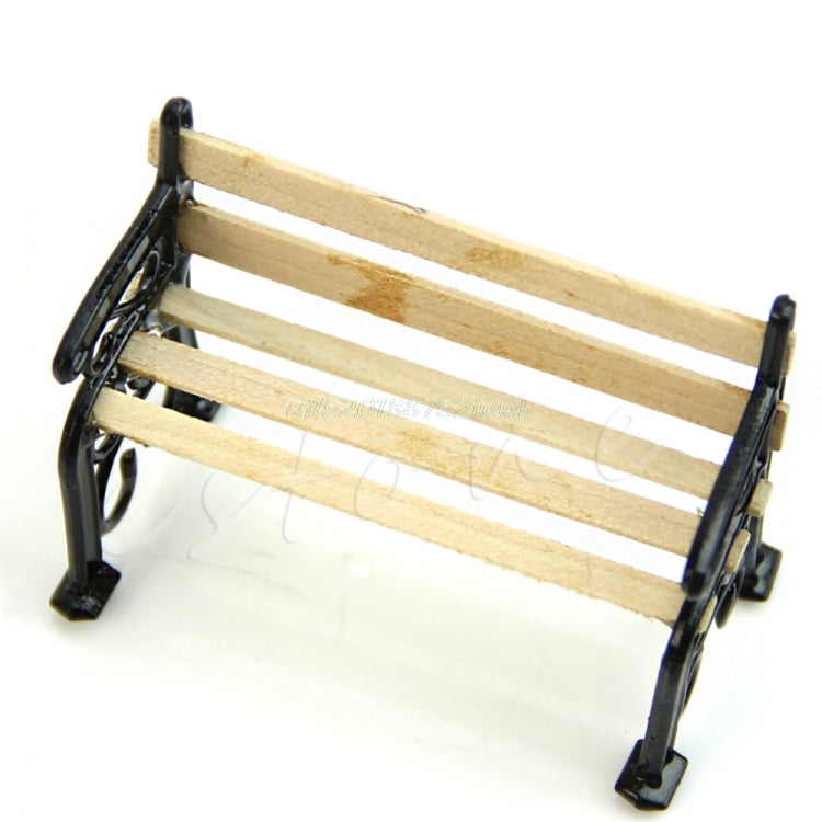 Set 3 panchine in legno per casa delle bambole