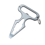 Mini strumento tattico multifunzione in acciaio inox 11x7x5 cm